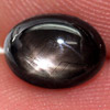 1.73 Ct. Oval Cab Natural Black Star Sapphire 6 Rays
