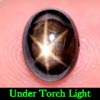 2.00 Ct. Oval Cab Natural Black Star Sapphire 6 Rays