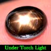 2.91 Ct. Oval Cab Natural Black Star Sapphire 6 Rays