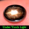 2.43 Ct. Oval Cab Natural Black Star Sapphire 6 Rays