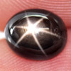2.17 Ct. Oval Cab Natural Black Star Sapphire 6 Rays