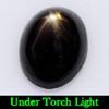 1.91 Ct. Oval Cab Natural Black Star Sapphire 6 Rays