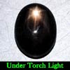 1.88 Ct. Oval Cab Natural Black Star Sapphire 6 Rays