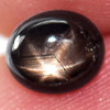 1.28 Ct. Oval Cab Natural Black Star Sapphire 6 Rays