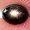 1.64 Ct. Oval Cab Natural Black Star Sapphire 6 Rays