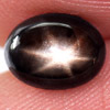 1.36 Ct. Oval Cab Natural Black Star Sapphire 6 Rays