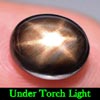 Black Star Sapphire 6 Rays 4.25 Ct. Oval Cabochon 9.5 x 8 Mm Natural Gemstone