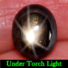 Unheated 3.95 Ct. Oval Cabochon Natural Black Star Sapphire 6 Rays Gemstone