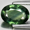 Green Sapphire 2.27 Ct. Oval Shape 9.4 x 6.8 x 3.6 Mm. Natural Gemstone Thailand