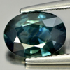 Certified 2.08 Ct. Natural Greenish Blue Sapphire Gemstone Oval Shape