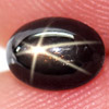 1.03 Ct. Oval Cabochon Natural Black Star Sapphire 6 Rays