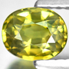 0.81 Ct. Oval Shape Natural Gemstone Green Yellow Sapphire From Madagascar