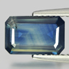 Sapphire Greenish Blue 1.63 Ct Octagon 9 x 6 Mm Natural Gem Thailand Heated Only