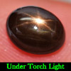 Unheated 2.21 Ct. Oval Cab Shape Natural Black Star Sapphire 6 Rays