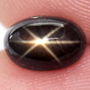 1.85 Ct. Oval Cabochon Natural Black Star Sapphire 6 Rays