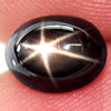 1.72 Ct. Natural Black Star Sapphire 6 Rays Gemstone Oval Cabochon