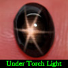 2.20 Ct. Oval Cabochon Natural Gem Black 6 Rays Star Sapphire