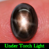 2.28 Ct. Ravishing Natural Gem Black 6 Rays Star Sapphire Oval Cabochon