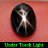2.01 Ct. Natural Gemstone Black 6 Rays Star Sapphire Oval Cabochon