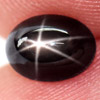 1.43 Ct. Seductive Natural Black 6 Rays Star Sapphire Gemstone Oval Cab