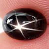 1.77 Ct. Attractive Oval Cabochon Natural Gemstone Black 6 Rays Star Sapphire