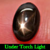 2.06 Ct. Alluring Natural Gem Lucky 6 Ray Black Star Sapphire Oval Cabochon 2.06 Ct. Alluring Natural Gem Lucky 6 Ray Black Star Sapphire Oval Cabochon