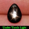 1.31 Ct. Pear Cab Natural Lucky 6 Ray Black Star Sapphire Gemstone 1.31 Ct. Pear Cab Natural Lucky 6 Ray Black Star Sapphire Gemstone