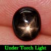 1.42 Ct. Oval Cab Natural Gemstone 6 Ray Black Star Sapphire 1.42 Ct. Oval Cab Natural Gemstone 6 Ray Black Star Sapphire