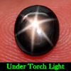 1.25 Ct. Oval Cabochon Natural Gemstone 6 Ray Black Star Sapphire 1.25 Ct. Oval Cabochon Natural Gemstone 6 Ray Black Star Sapphire