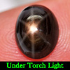 Oval Cabochon 2.91 Ct. Natural Gem Lucky 6 Ray Black Star Sapphire Oval Cabochon 2.91 Ct. Natural Gem Lucky 6 Ray Black Star Sapphire