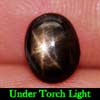 1.66 Ct. Oval Cabochon Natural Gemstone Lucky 6 Ray Black Star Sapphire 1.66 Ct. Oval Cabochon Natural Gemstone Lucky 6 Ray Black Star Sapphire