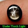 0.96 Ct. Oval Cabochon Natural Black Star Sapphire 6 Rays Gemstone 0.96 Ct. Oval Cabochon Natural Black Star Sapphire 6 Rays Gemstone