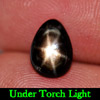 1.67 Ct. Pear Cabochon Natural Gemstone Lucky 6 Rays Black Star Sapphire 1.67 Ct. Pear Cabochon Natural Gemstone Lucky 6 Rays Black Star Sapphire