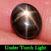 1.78 Ct. Natural Gemstone Lucky 6 Rays Black Star Sapphire Oval Cabochon