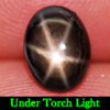 Unheated 1.91 Ct. Oval Cabochon Natural Black Star Sapphire 6 Rays