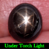 3.03 Ct. Natural Black Star Sapphire 6 Rays Oval Cabochon 3.03 Ct. Natural Black Star Sapphire 6 Rays Oval Cabochon