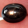 1.80 Ct. Natural Lucky 6 Ray Black Star Sapphire Oval Cabochon