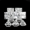 0.32 Ct. 5 Pcs. Natural Gemstones White Sapphire Square Princess Cut 2 Mm. 0.32 Ct. 5 Pcs. Natural Gemstones White Sapphire Square Princess Cut 2 Mm.