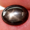 2.38 Ct. Oval Cabochon Natural Black Star Sapphire Good 6 Rays