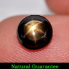 2.16 Ct. Round Cabochon Natural 6 Rays Black Star Sapphire Gemstone
