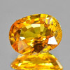 Yellow Sapphire 1.60 Ct. Oval Shape 8.1 x 6.2 Mm. Natural Gemstone Thailand