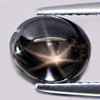 3.02 Ct. Natural Gemstone 6 Rays Black Star Sapphire Oval Cabochon