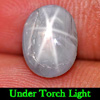 Unheated 2.95 Ct. Natural Gem Blue Star Sapphire 6 Rays Oval Cabochon Unheated 2.95 Ct. Natural Gem Blue Star Sapphire 6 Rays Oval Cabochon