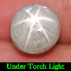 Unheated 5.32 Ct. Natural Oval Cabochon Gray Star Sapphire 6 Rays Gemstone Unheated 5.32 Ct. Natural Oval Cabochon Gray Star Sapphire 6 Rays Gemstone