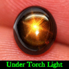 Golden Star Sapphire 6 Ray Certified 1.83 Ct. Natural Gem Oval Cabochon Thailand Golden Star Sapphire 6 Ray Certified 1.83 Ct. Natural Gem Oval Cabochon Thailand