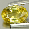 0.65 Ct. Natural Gemstone Yellow Sapphire Oval Shape