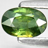 0.55 Ct. Natural Gemstone Yellowish Green Sapphire Oval Shape