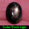 1.78 Ct. Natural Gemstone Oval Cabochon Black Star Sapphire 6 Rays