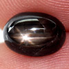 2.07 Ct. Oval Cabochon Natural Gemstone Black Star Sapphire 6 Rays