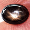 1.84 Ct. Oval Cabochon Natural Gemstone Black Star Sapphire 6 Rays